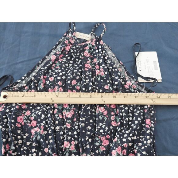 BEBOP Juniors' Flounce-Leg Halter Romper Size XS - Picture 2 of 4